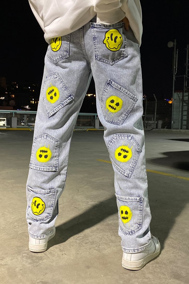 PATCHWORK SMILE BASKILI BAGGY JEAN