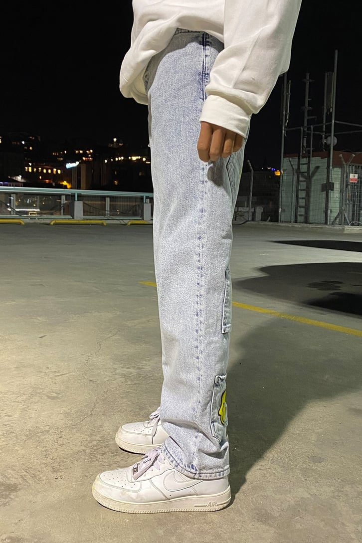 PATCHWORK SMILE BASKILI BAGGY JEAN