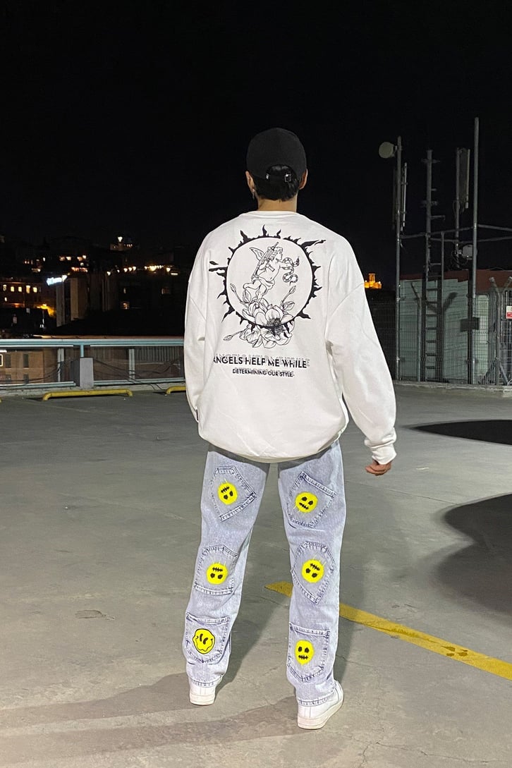 PATCHWORK SMILE BASKILI BAGGY JEAN