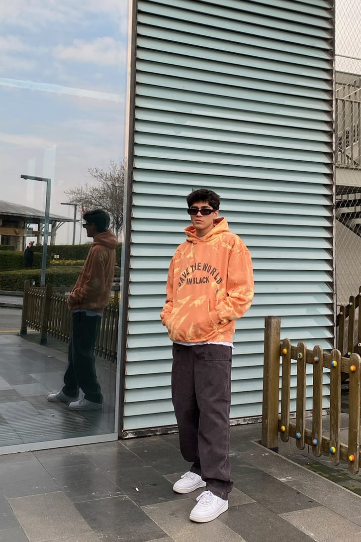 Peace Tie-Dye Oversize Hoodie