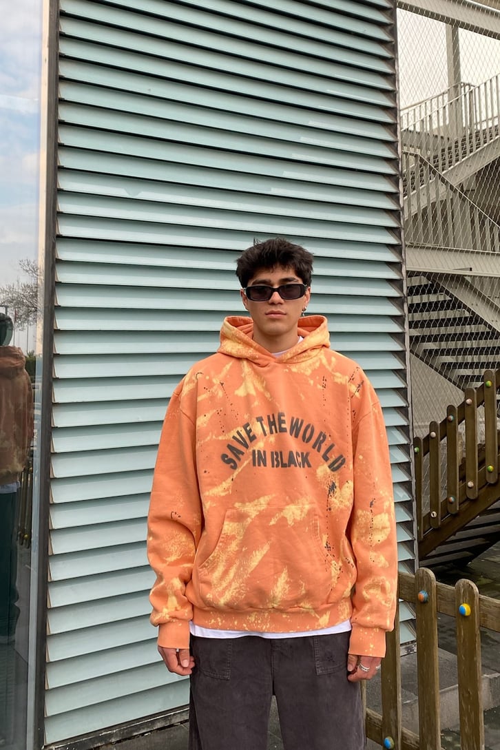 Peace Tie-Dye Oversize Hoodie