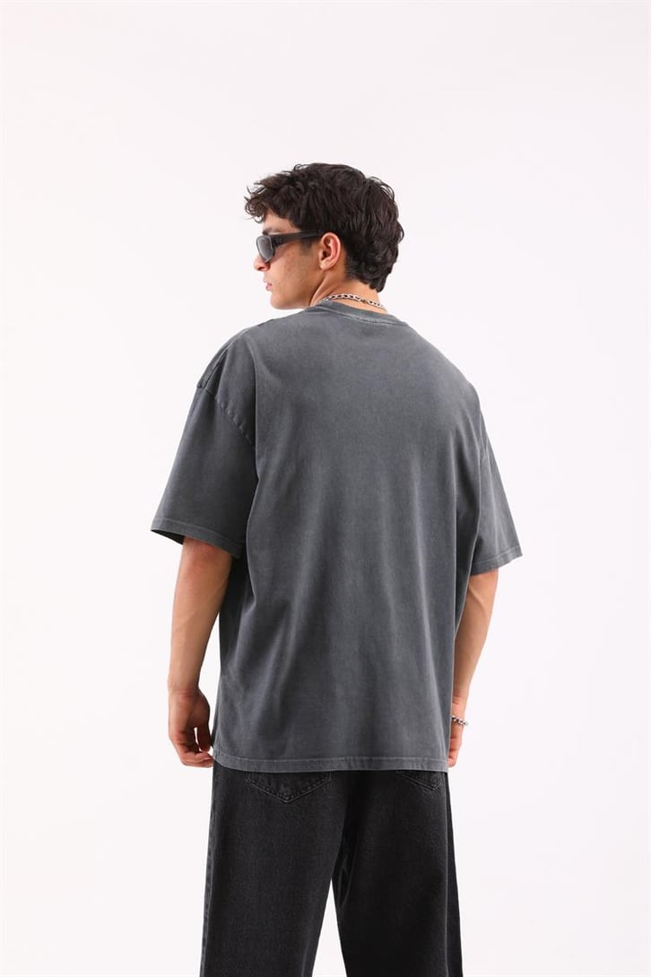 Pessimist Nakışlı Oversize Tshirt