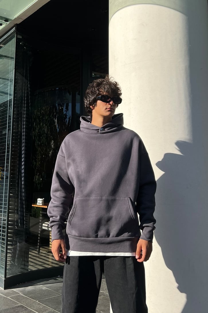 Phaseone Sırt Baskılı Oversize Sweatshirt