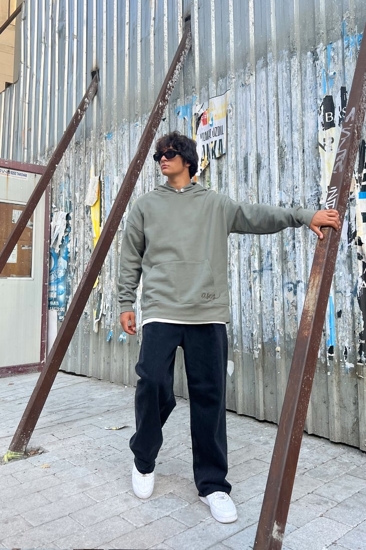 Phaseone Sırt Baskılı Oversize Sweatshirt