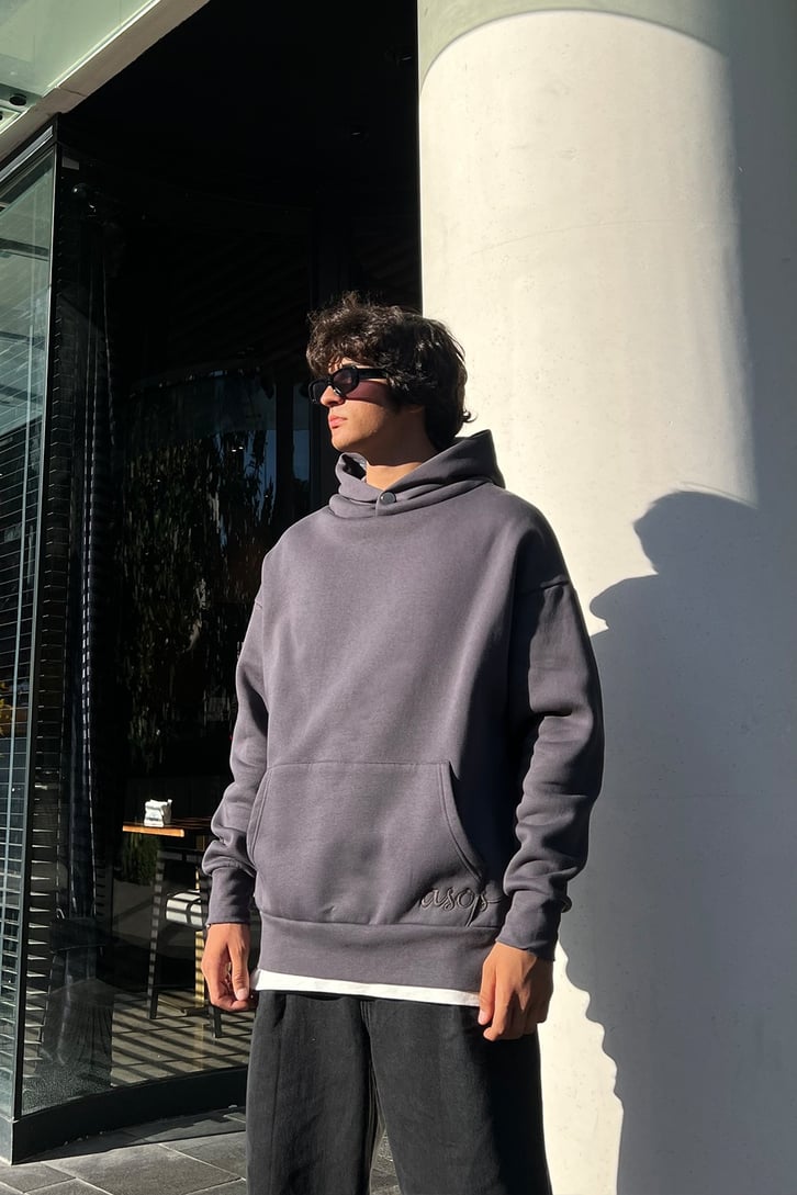 Phaseone Sırt Baskılı Oversize Sweatshirt