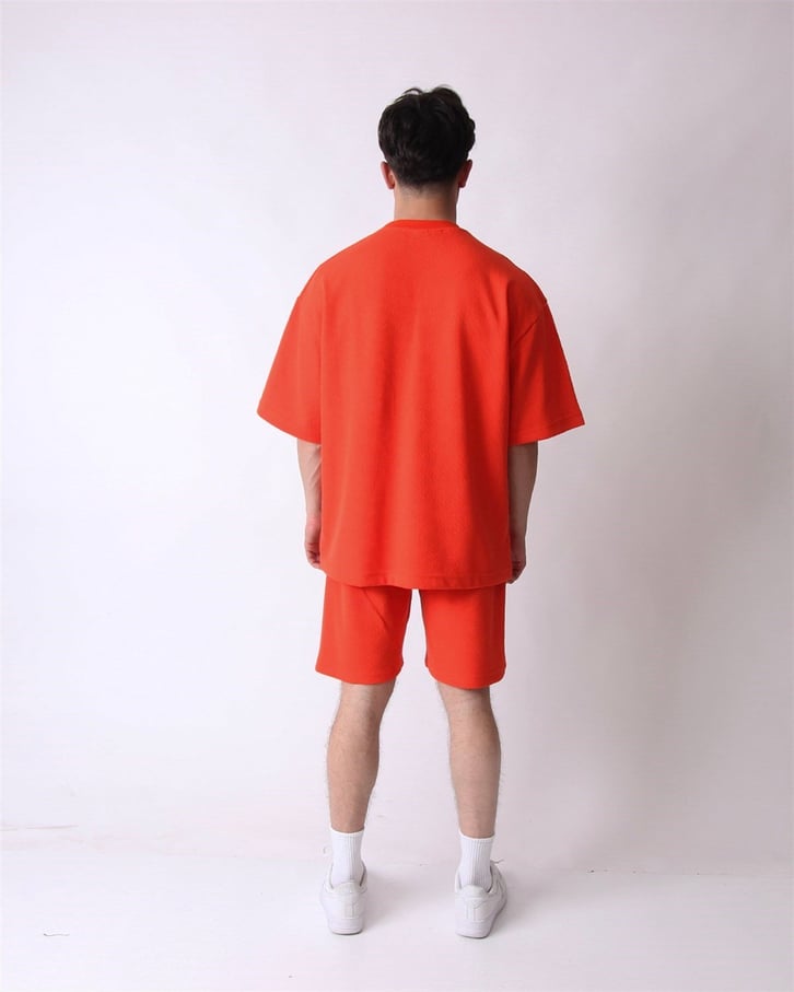 PİKE KUMAŞ OVERSIZE ŞORTLU EŞOFMAN TAKIMI