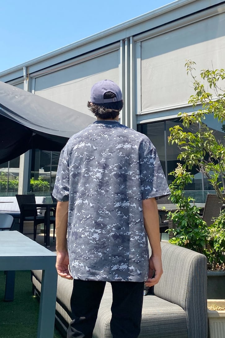 Piksel Desen Oversize Tshirt