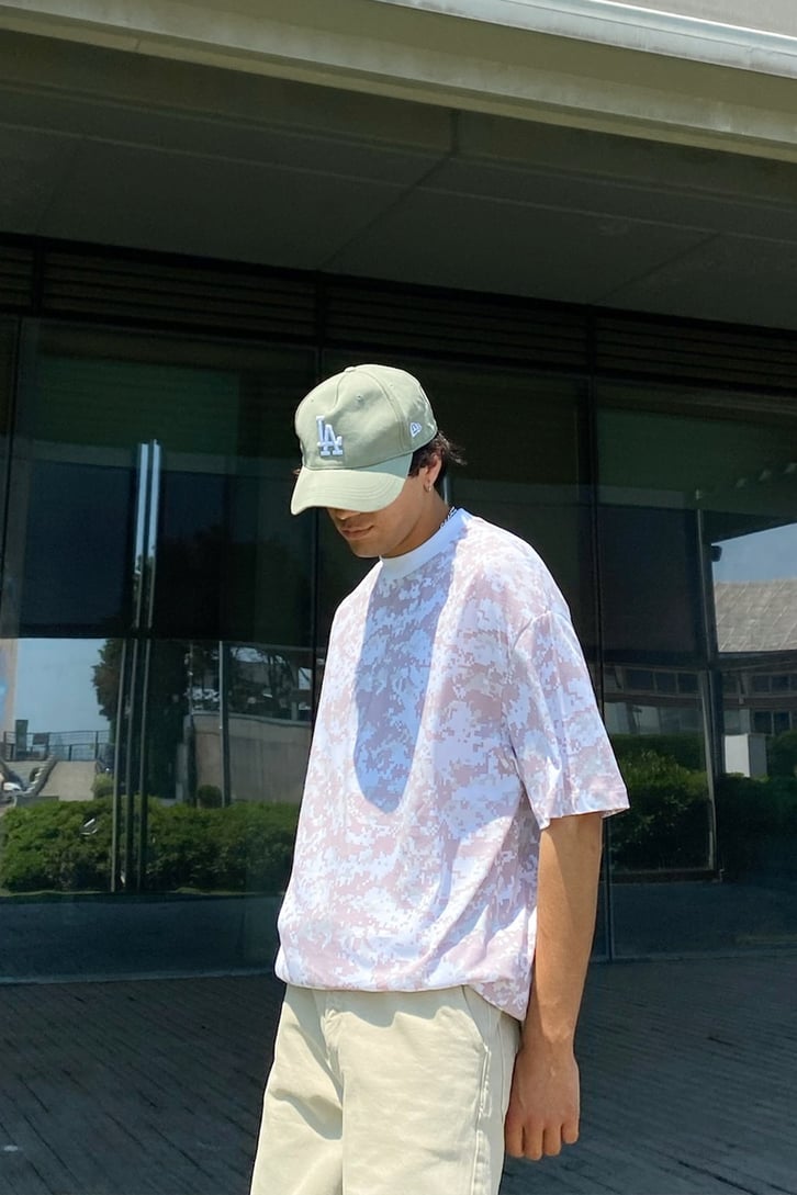 Piksel Desen Oversize Tshirt