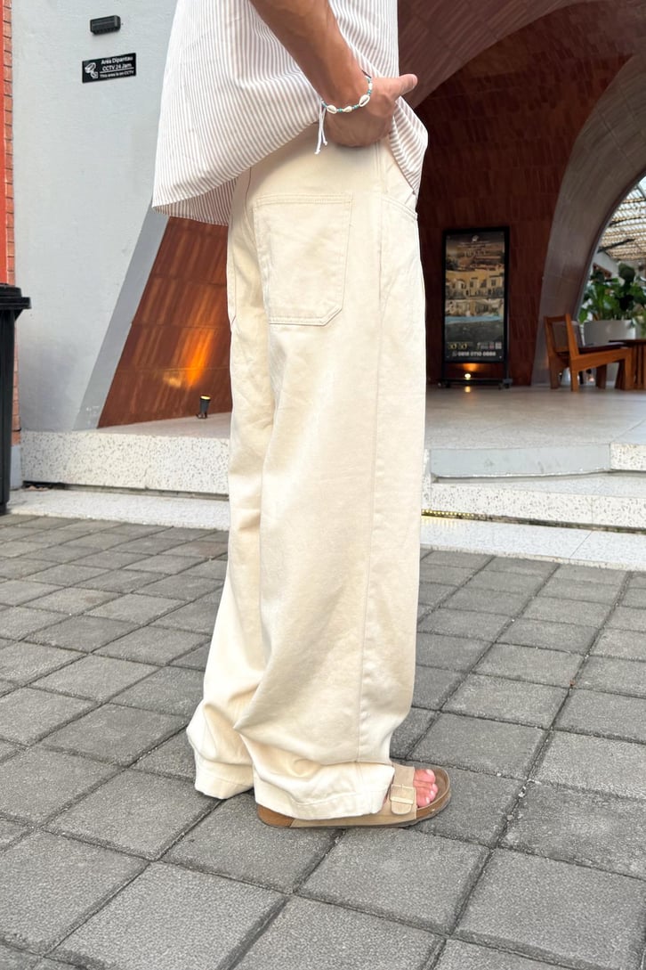 Pileli Gabardin Pantolon