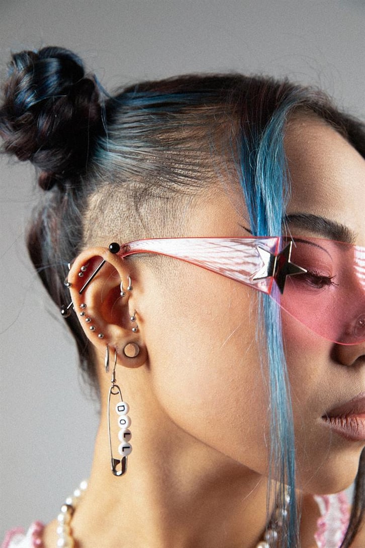 Pink Blaze Yıldız Detaylı Unisex Gözlük