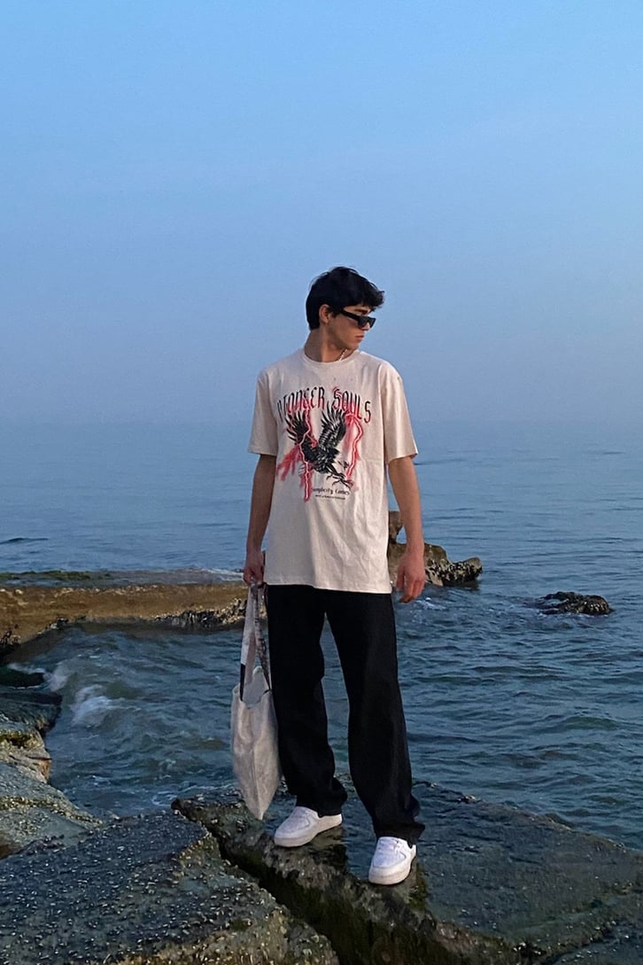 Pioneer Souls Oversize Printed Tshirt