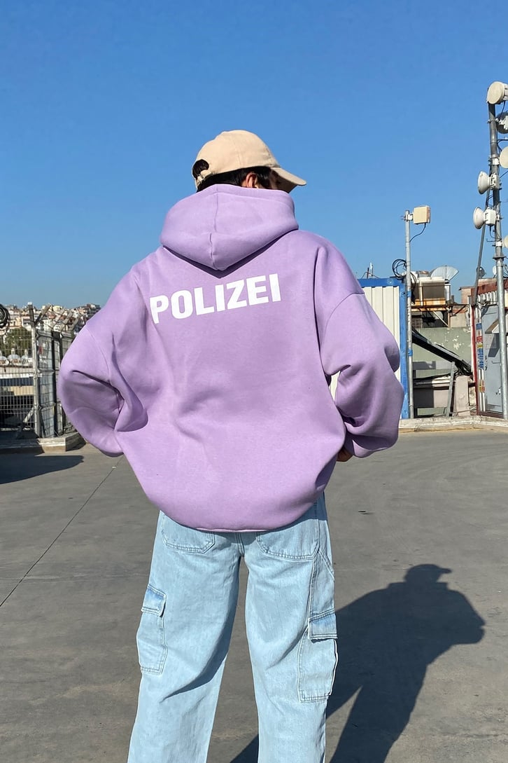 POLIZEI BASKILI OVERSIZE HOODIE