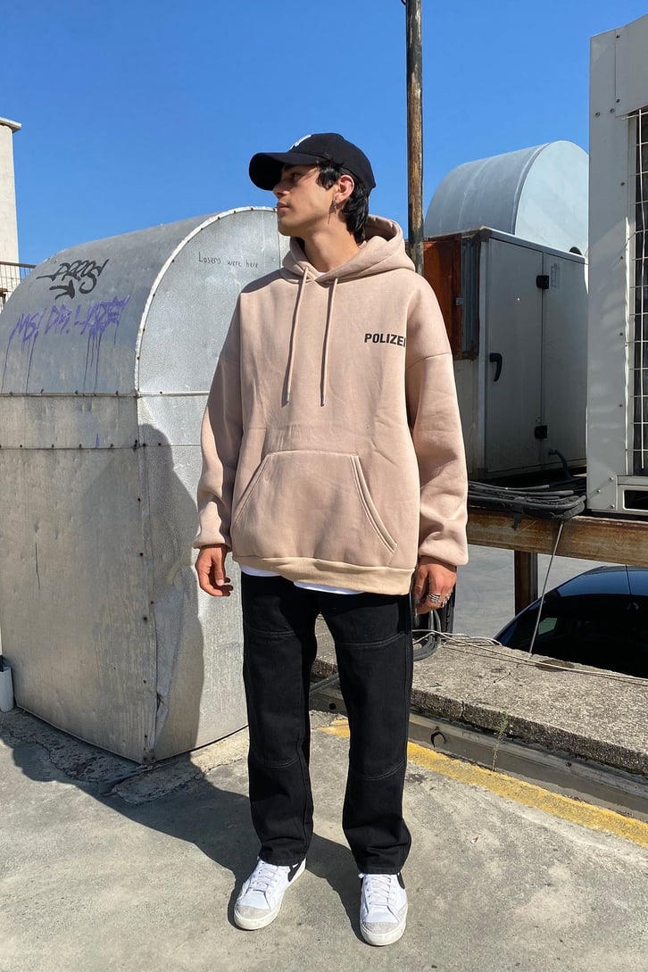 POLIZEI BASKILI OVERSIZE HOODIE