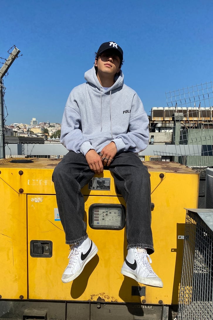 POLIZEI BASKILI OVERSIZE HOODIE