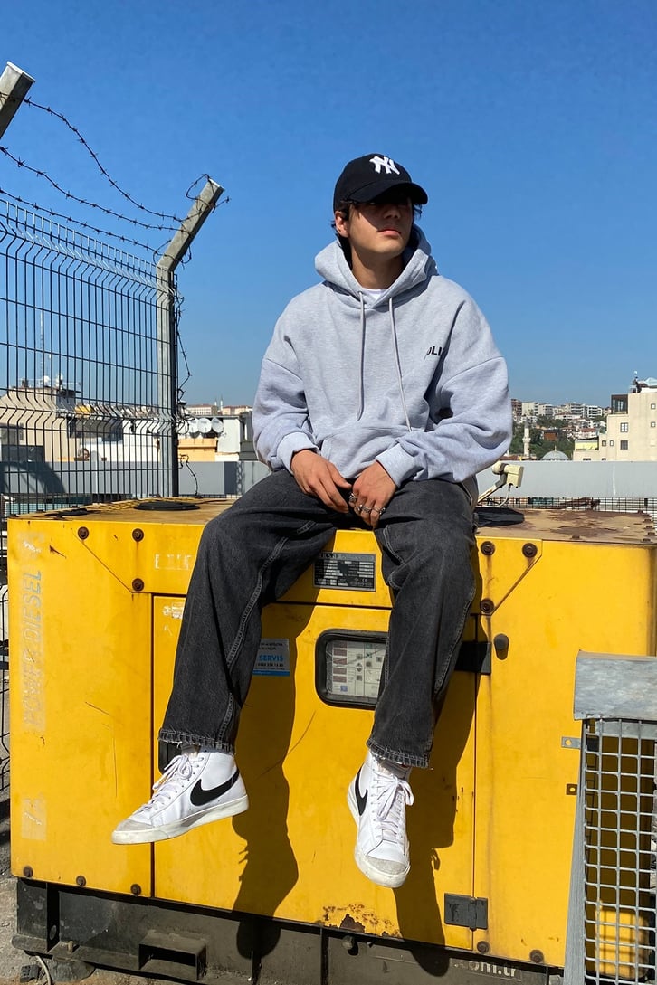 POLIZEI BASKILI OVERSIZE HOODIE