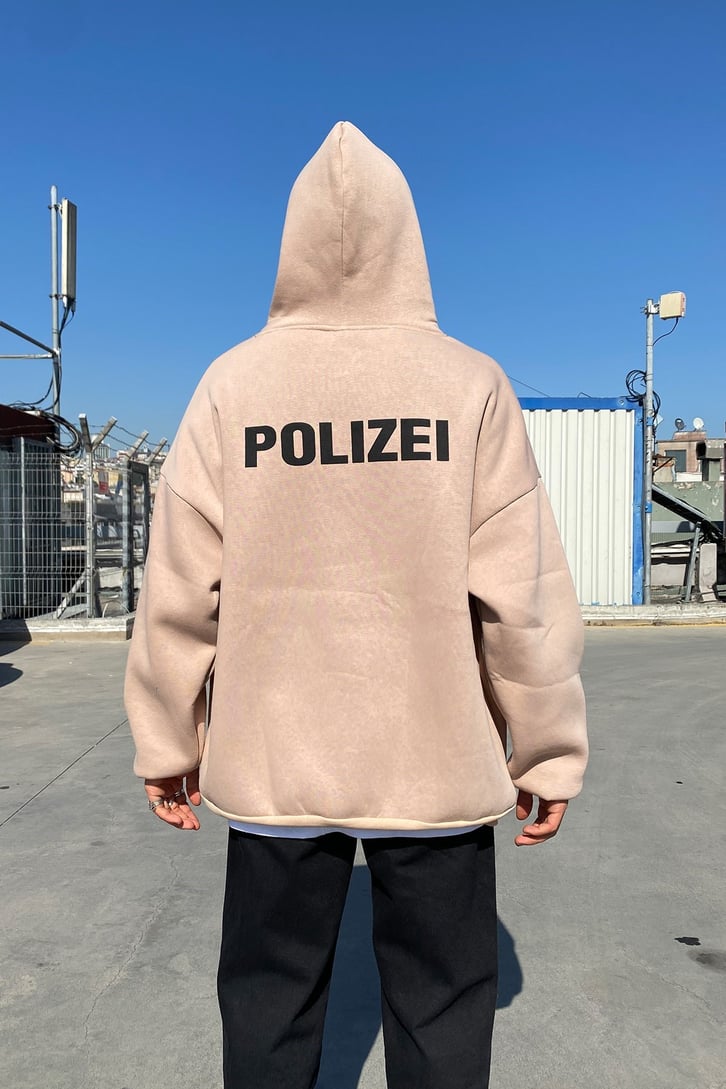 POLIZEI BASKILI OVERSIZE HOODIE