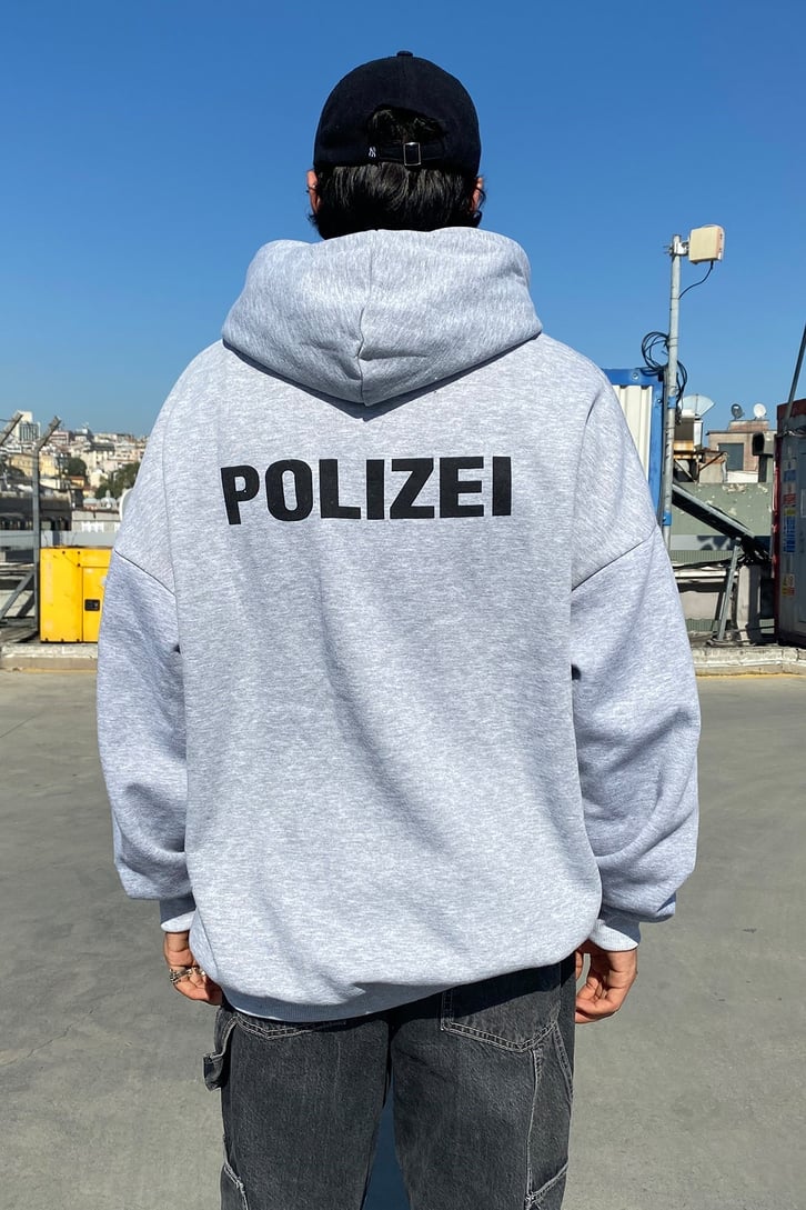 POLIZEI BASKILI OVERSIZE HOODIE