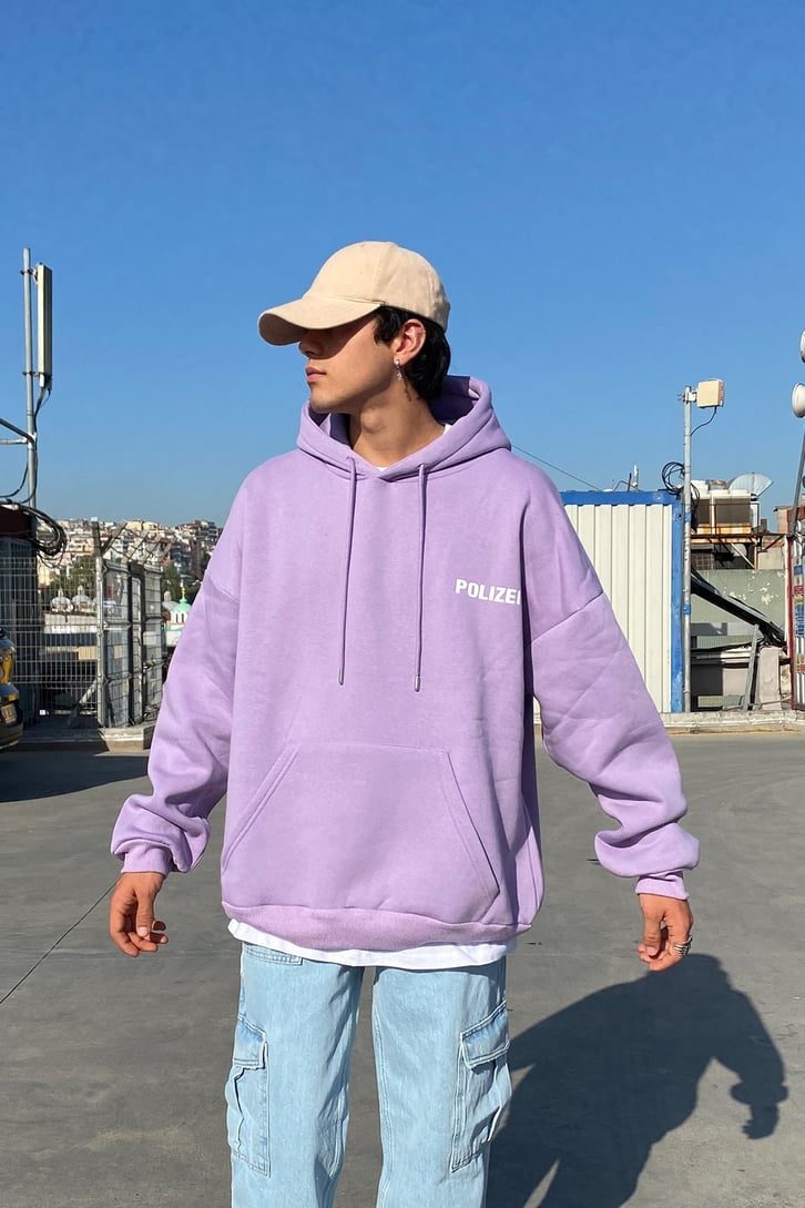 POLIZEI BASKILI OVERSIZE HOODIE