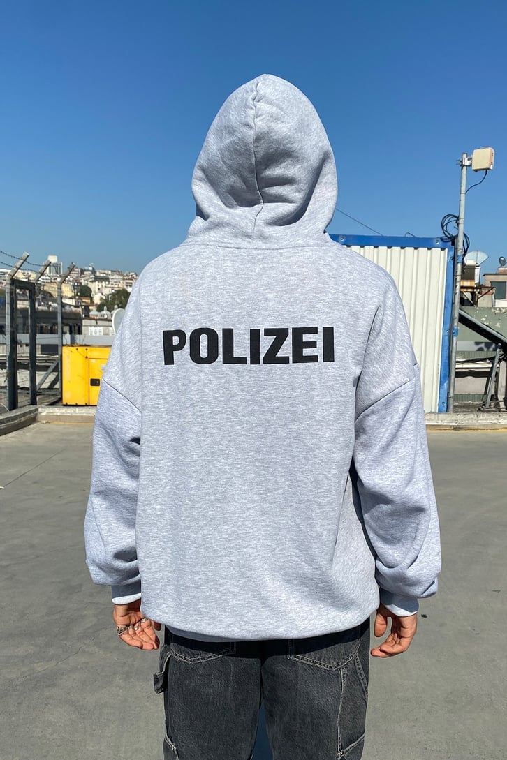 POLIZEI BASKILI OVERSIZE HOODIE