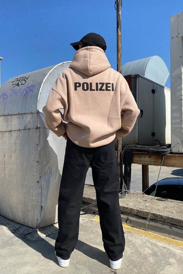 POLIZEI BASKILI OVERSIZE HOODIE