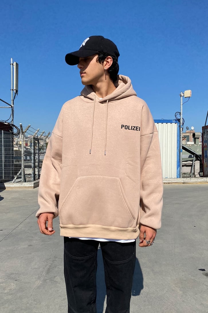 POLIZEI BASKILI OVERSIZE HOODIE