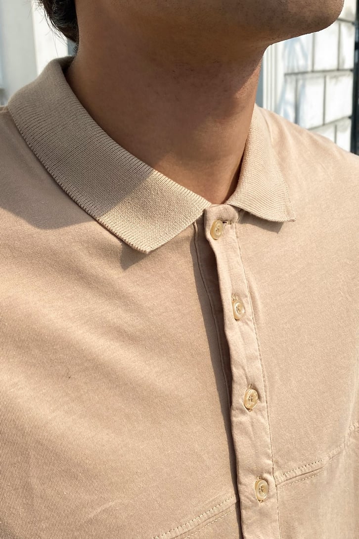 Polo Yaka Basic Oversize Tshirt