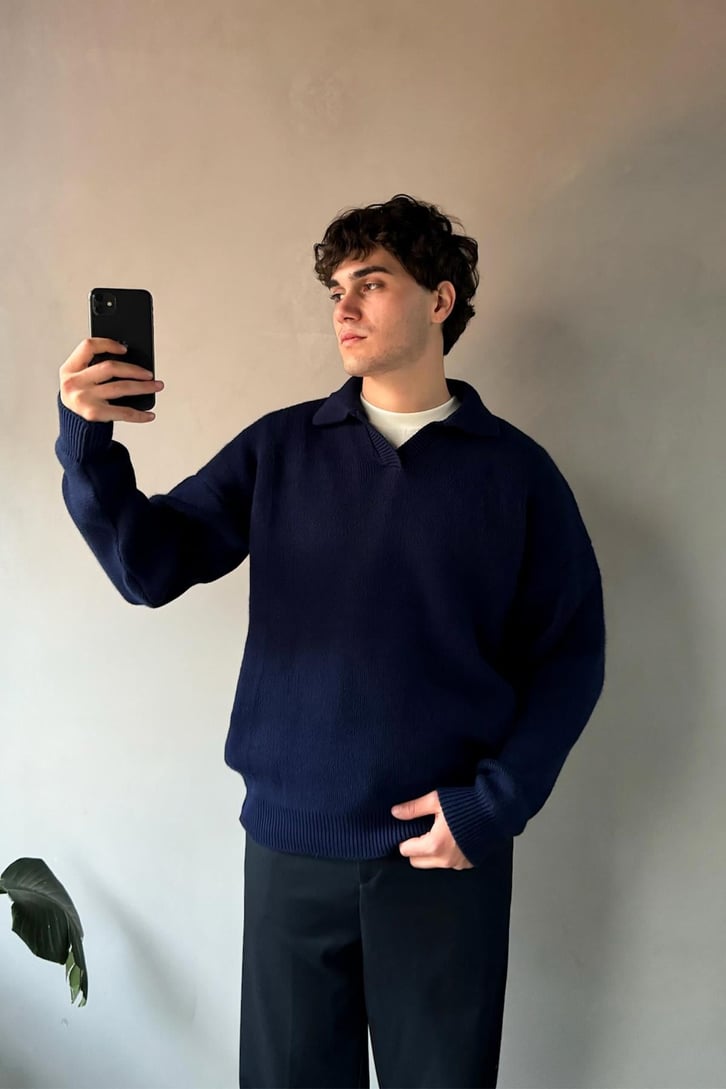 Polo Yaka Basic Triko Kazak