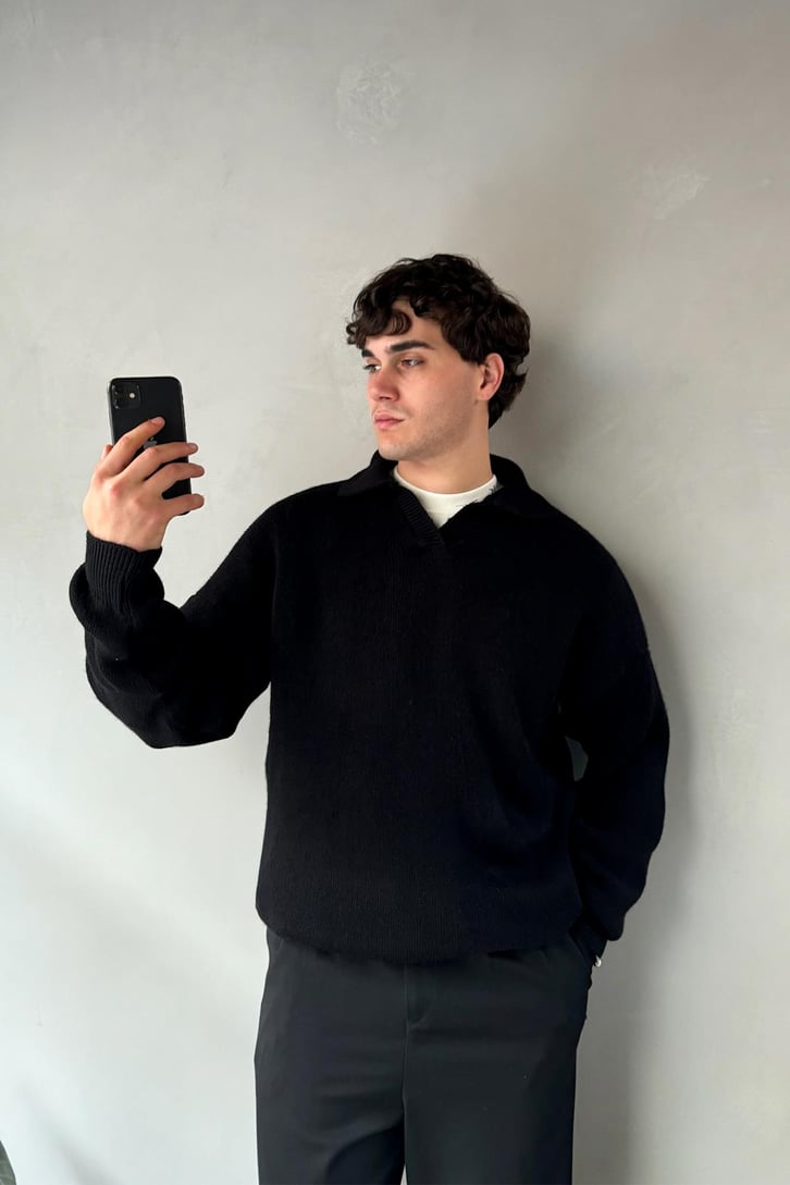Polo Yaka Basic Triko Kazak