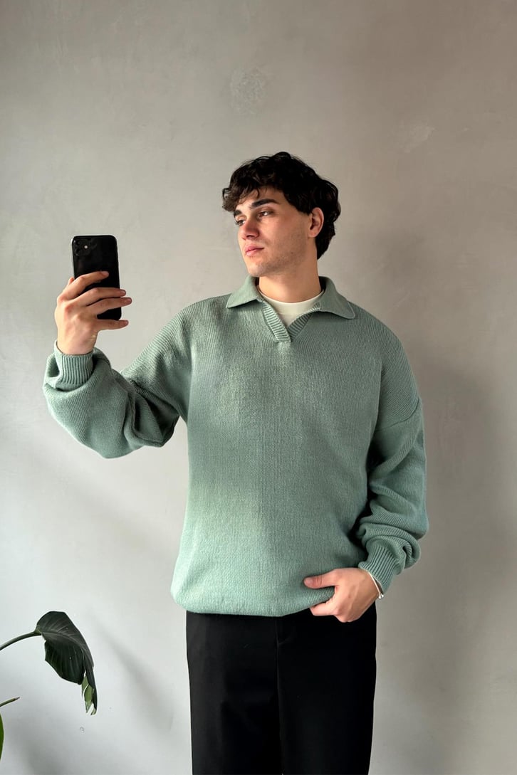 Polo Yaka Basic Triko Kazak