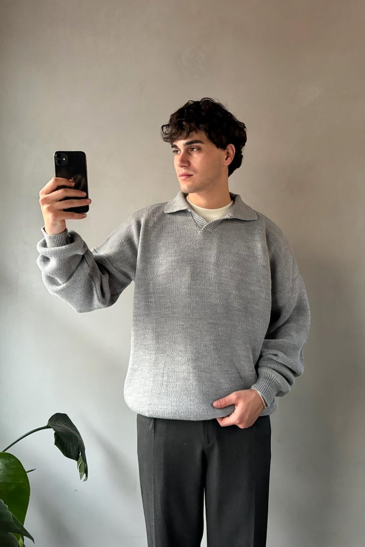 Polo Yaka Basic Triko Kazak
