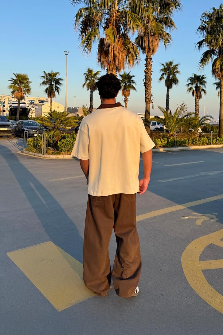 Polo Yaka Private Nakışlı Tişört