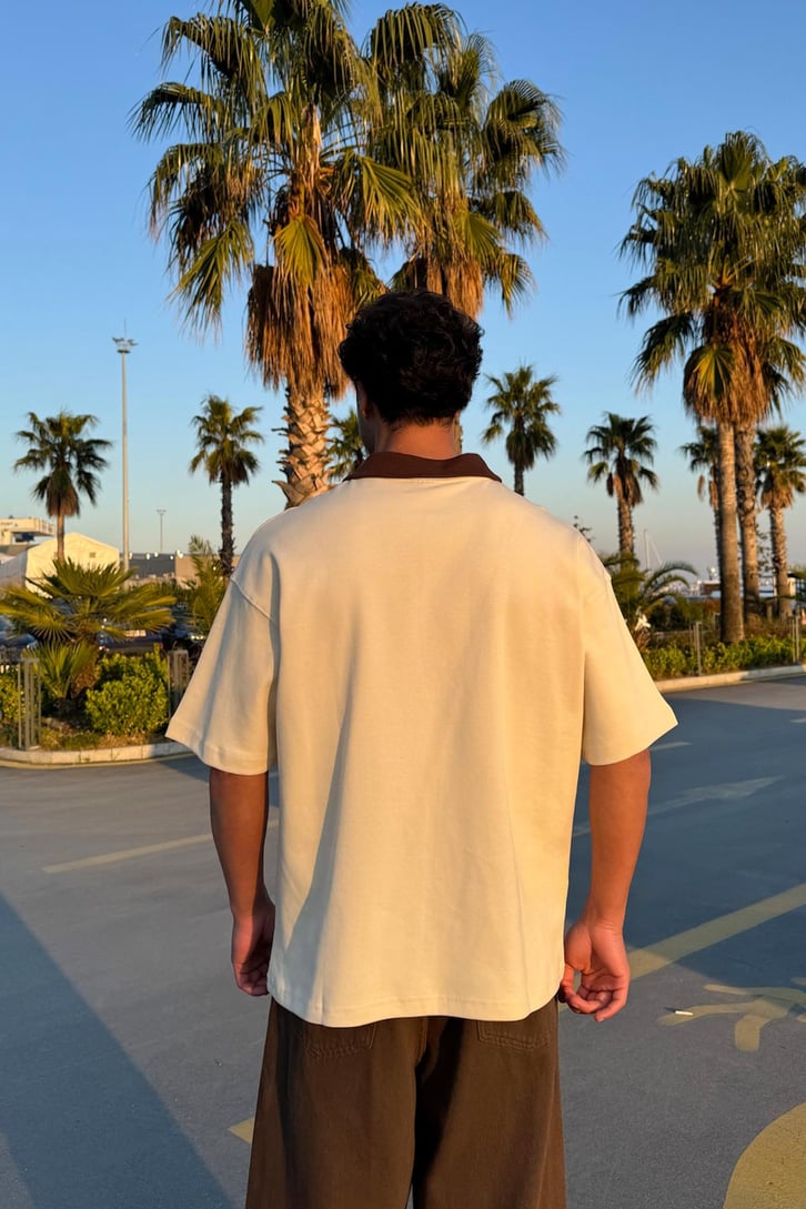 Polo Yaka Private Nakışlı Tişört