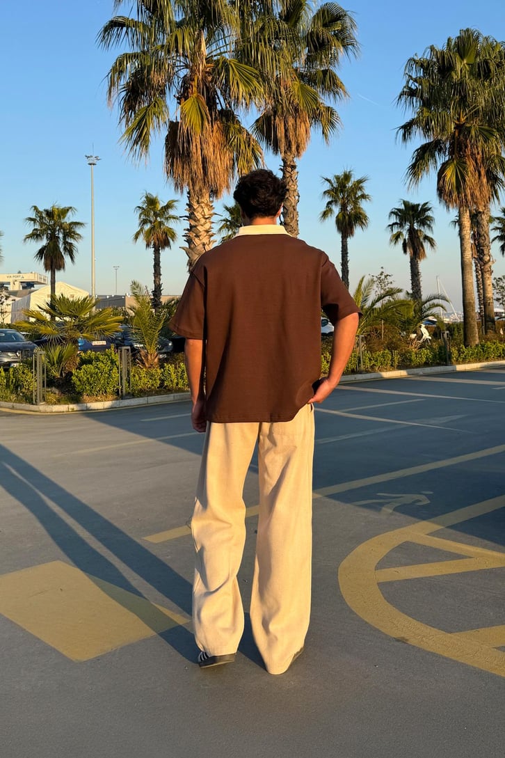 Polo Yaka Private Nakışlı Tişört