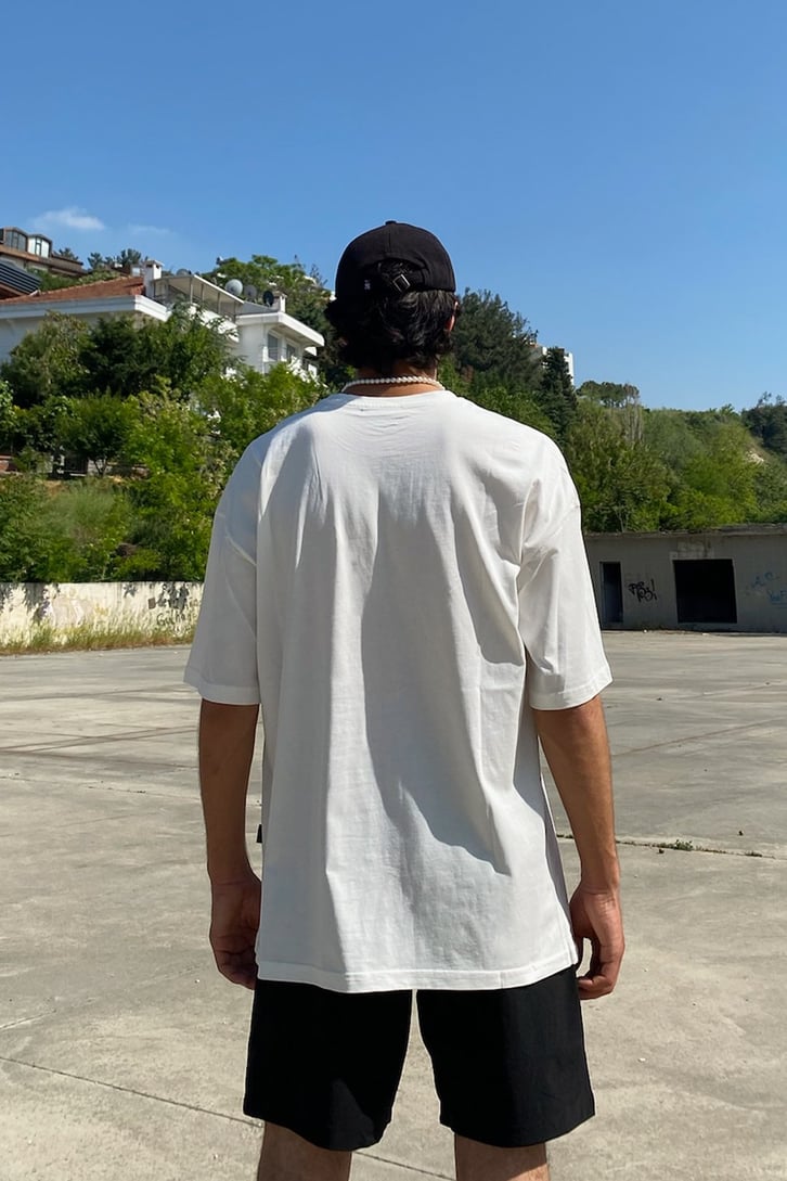 Positive State Baskılı Oversize Tshirt