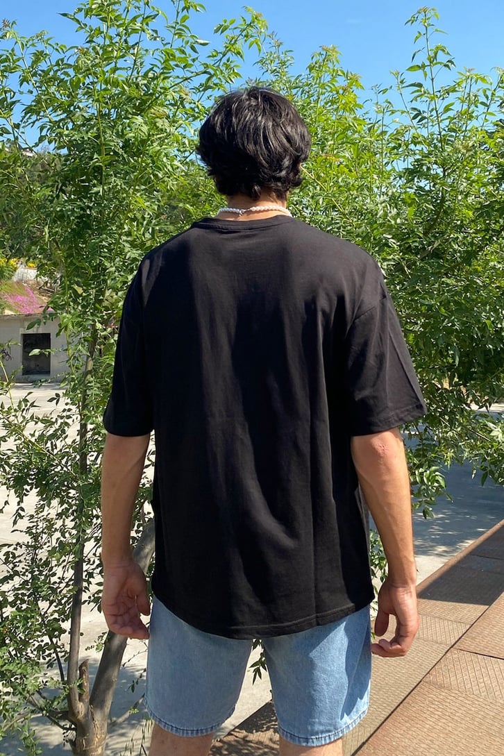 Positive State Baskılı Oversize Tshirt