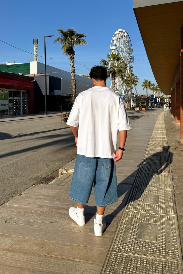 Preach Baskılı Oversize Tişört