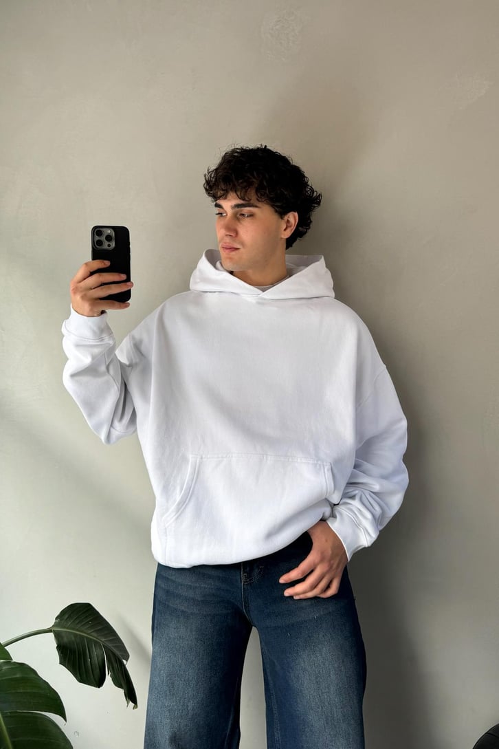 Premium Kumaş 450 Gsm Basic Oversize Hoodie