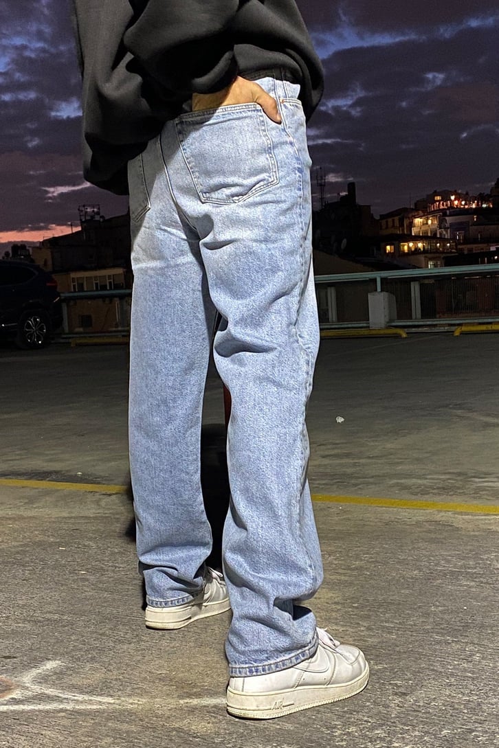 PREMIUM LOSSE FIT TAŞLAMALI JEAN