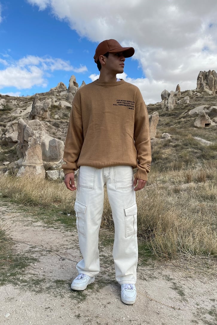 Premium Oversize Beige Sweather