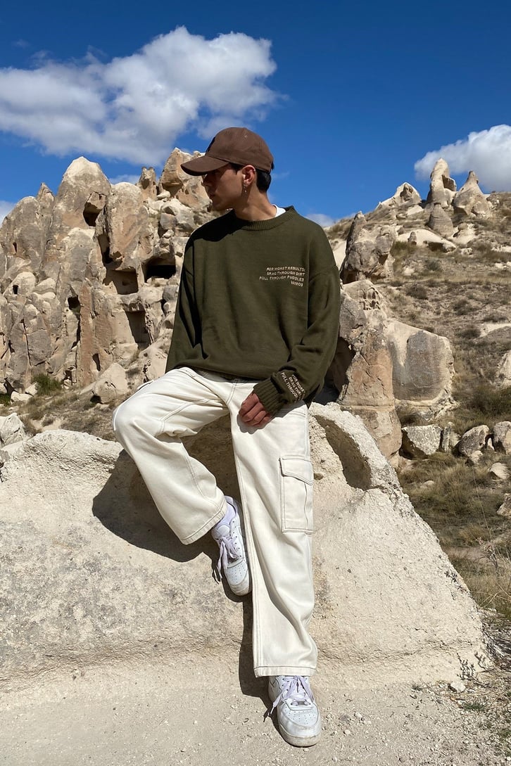 Premium Oversize Beige Sweather