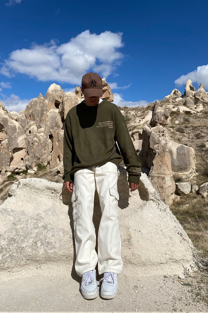 Premium Oversize Beige Sweather