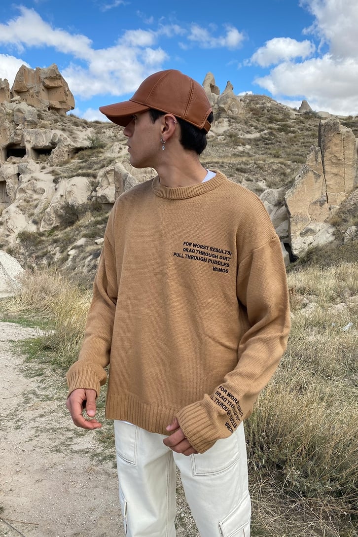 Premium Oversize Beige Sweather