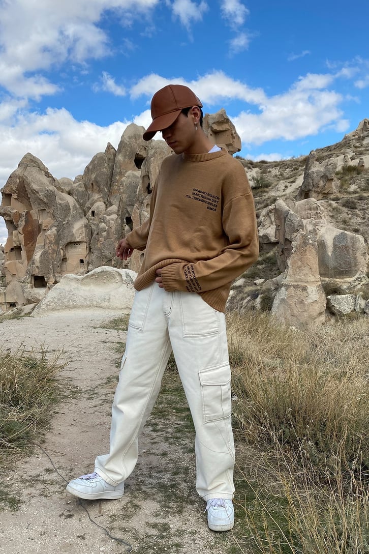 Premium Oversize Beige Sweather