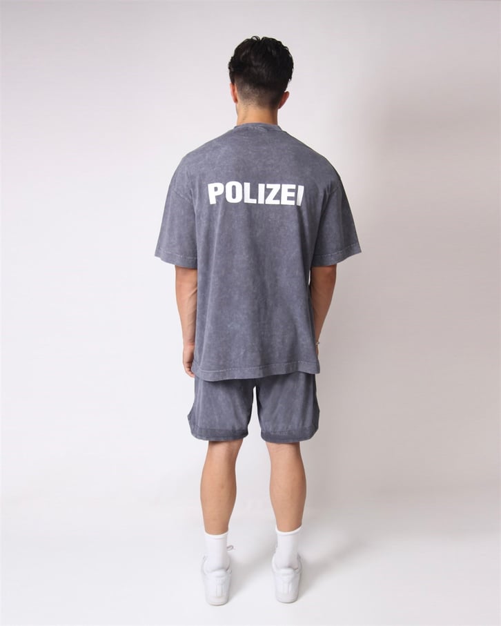 Premium Yıkamalı Gri Oversize Yazlık Takım