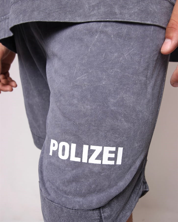 Premium Yıkamalı Gri Oversize Yazlık Takım