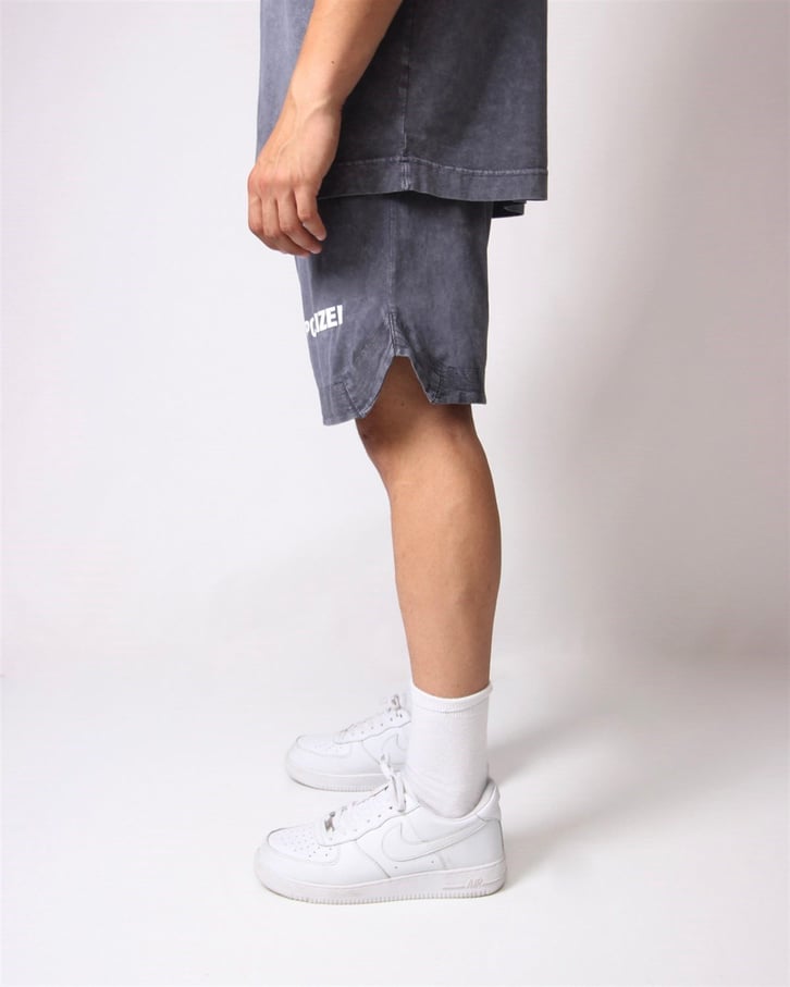 Premium Yıkamalı Gri Oversize Yazlık Takım
