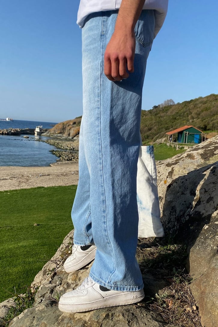 Prince Açık Mavi Baggy Jean