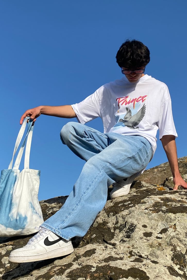 Prince Açık Mavi Baggy Jean