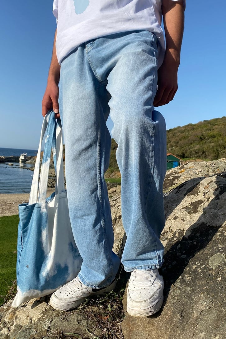 Prince Açık Mavi Baggy Jean