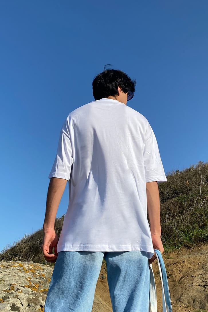 Prince-The Bird Baskılı Oversize Tshirt